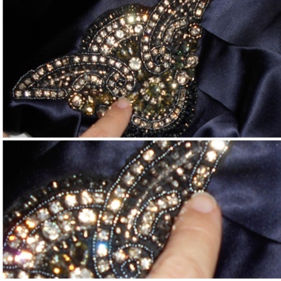 Eliza J One Shoulder Beaded Cocktail - Picture 5 of 6